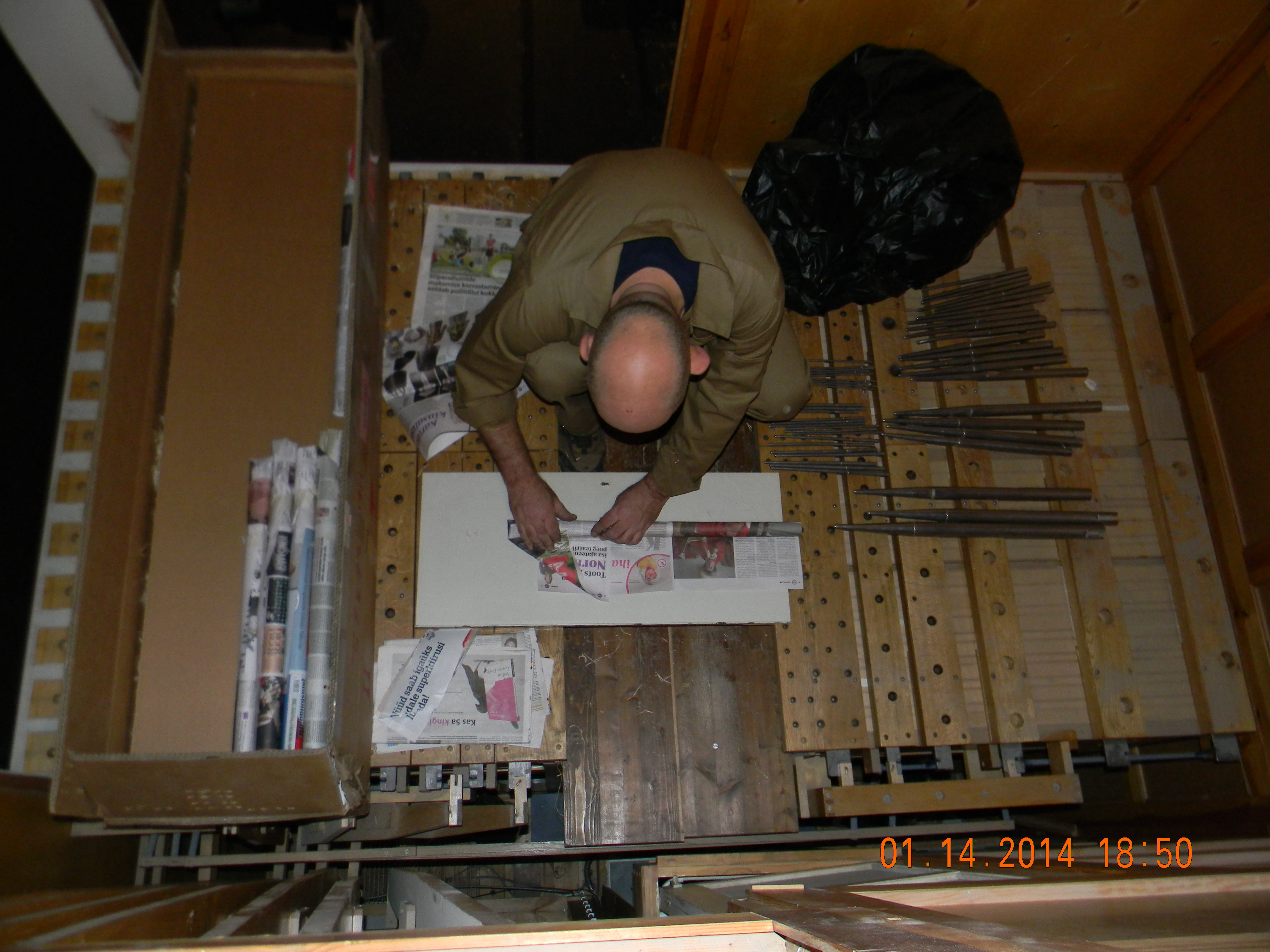 Peeter Talve Mixturi vilesid pakkimas.