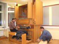 Tartu Salemi kiriku oreli paigaldamine